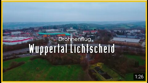 Drohnenflug Wuppertal Lichtscheid mit Blick auf Bauhaus, Hornbach und den Fernsehturm