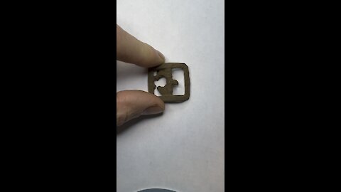 300 year old shoe buckle cleaning.