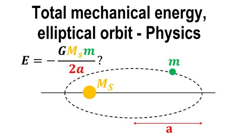Total mechanical energy, elliptical orbit - Physics