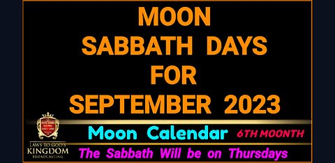 Lunar Sabbath Days for Sept 2023