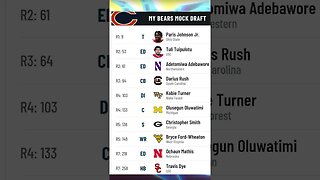 Chicago Bears 2023 NFL Mock Draft
