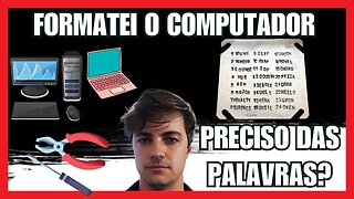 Se eu formatar o computador, precisarei usar as palavras para acessar a Hardwallet?