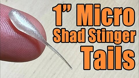 1" Micro Shad Stinger Tails - Great Micro Finesse Ice Fishing Bait