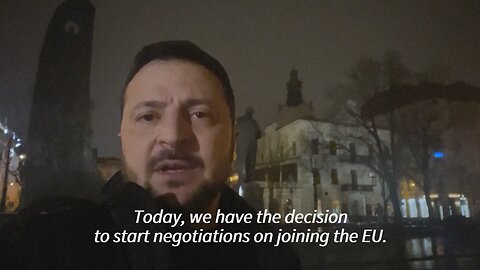 Zelensky congratulates Ukrainians after EU accession talks agreed