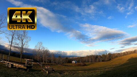 Beautiful 4K sunny time lapse of the Appalachian Mountains
