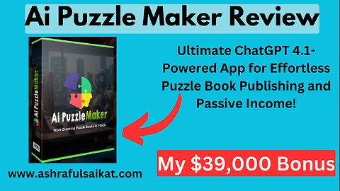 Ai Puzzle Maker Review-Create and Sell Unlimited Puzzle Books (AI PUZZLE MAKER App By Venkatesh)