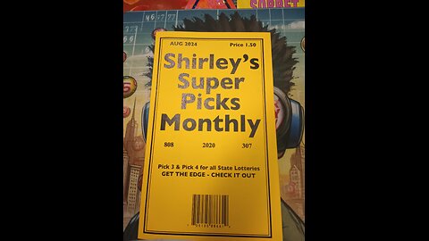 Shirley's Super Picks Monthly August 24 Lucky Lottery Numbers