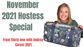 November Hostess Special from Thirty-One with Andrea Carver