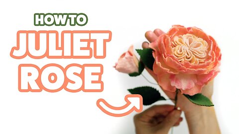 How to Make a Felt Flower Juliet Rose | DIY Easy Juliet Rose Felt Flower