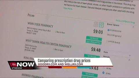 Comparing prescription drug prices