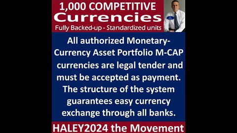 1,000 Competitive Currencies (part 7 of 9)