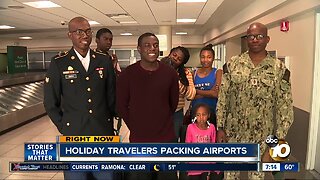 Military family travels from many bases to spend holidays in San Diego