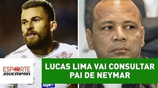 Santos oferta bolada, mas Lucas Lima vai consultar pai de Neymar