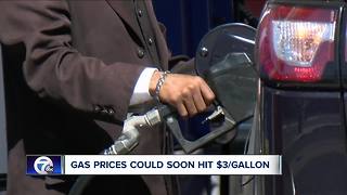 Gas prices are increasing