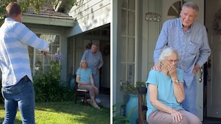 Man serenades 90-year-old couple for their 67th anniversary