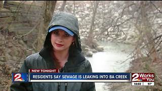 Residents say sewage leaking into BA creek