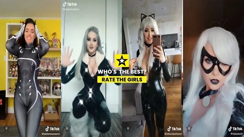 Rate the Girls: Best Spiderman Black Cat TikTok Cosplay Challenge #7 (Marvel) 🕷😼