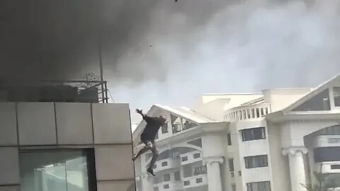 Explosion, Fire In Bengaluru Building, Man Jumps Off Roof