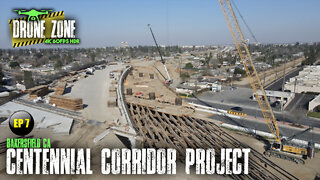 Bakersfield Centennial Corridor Project Drone Flyover - Ep 7: 2/18/22 [4K 60FPS HDR]