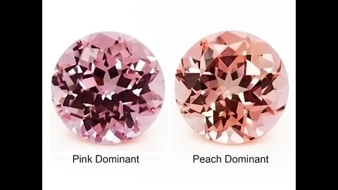 Chatham Round Champagne Sapphires: Available in Pink Dominant or Peach Dominant