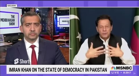 Chairman PTI Imran khan' exclusive Interview on MSNBC with Medhi Hasan