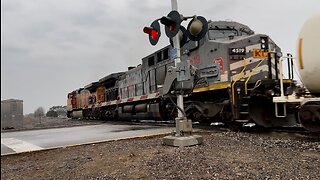 KCS Gray Ghost (KCS 4519) and just BNSF, no Union Pacific - Hinckley Sub