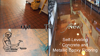 Self-Leveling Concrete and Metallic Epoxy Flooring (From Old to New)