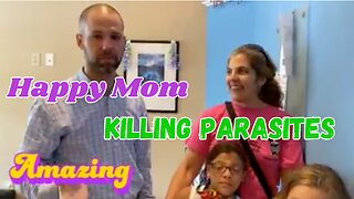 Excited Mom and Little Girl Getting Rid of Parasites - Life Changing!!
