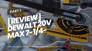 [REVIEW] DEWALT 20V MAX 7-14-Inch Miter Saw, Tool Only, Cordless (DCS361B)