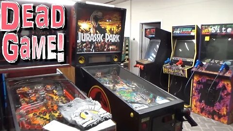Bringing A Completely Dead JURASSIC PARK Pinball Machine Back To Life - This One Is A Ten!