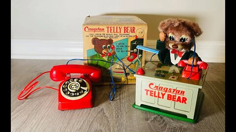 Cragstan Telly Bear, made at a time rotary phones were the coolest gadget!