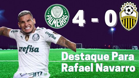 PALMEIRAS VENCE DEPORTIVO TÁCHIRA POR 4 - 0 COM DOIS GOLS DE RAFAEL NAVARRO!!!