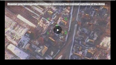 Russian precision-guided munitions destroyed two combat vehicles of the Armed Forces