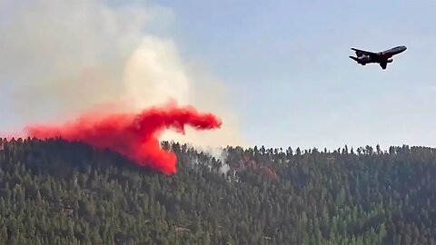 Montana's newest wildfire quadruples in size, but so far is not threatening homes officials