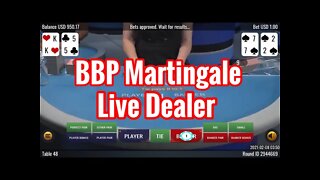 How to win at Baccarat || BBP Martingale System || Live Dealer