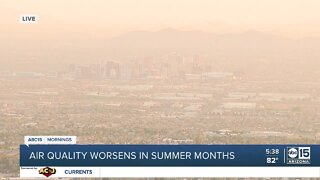 Air quality worsens in the summer months