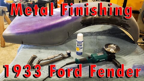 Metal Finishing a 1933 Ford Fender