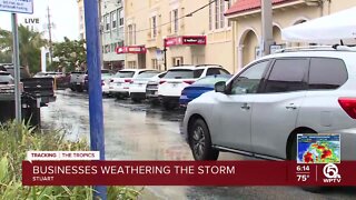 People shop, dine in Downtown Stuart ahead of weekend storms