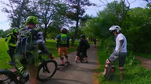 June 2021 EUC group ride Genesee Riverway Trail Rochester, NY to Charlotte Beach (Port of Rochester)