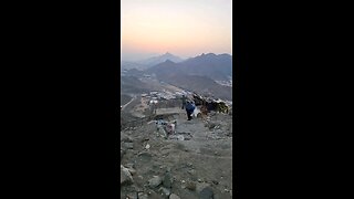 Lovely Sunrise View on the side of the Mountain ⛰️ @ Saudi Arabia