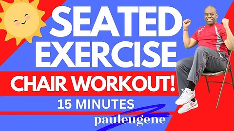 15 Minute Easy Seated Chair Exercise Workout | Beginner & Senior Friendly | No Music | Sit Be Fit!