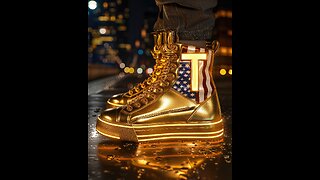 Different Variations of Trump's Golden Never Surrender High Top Sneakers
