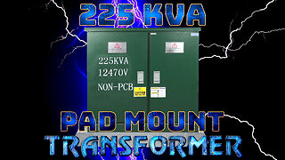 225 KVA Pad Mount Transformer - 12470V delta Primary, 208Y/120 Wye-n Secondary