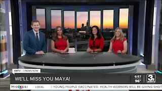 Maya says goodbye at 6pm