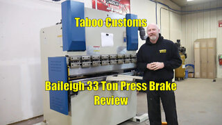 Baileigh BP-3305 CNC Press Brake Review and Walk Around