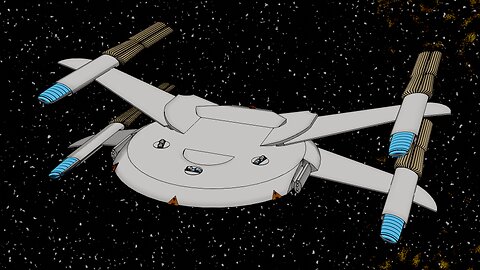 #blender Starship Animation 3.2 #music #startrek #space #future #scifi #animation #shorts #short