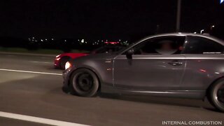 1300whp Nissan GTR vs BMW 135 Highway Roll