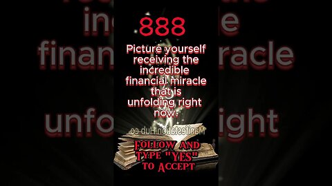 Financial miracle is coming to your right now #wealthmanifestation #888 #angelnumber #claim #affirm