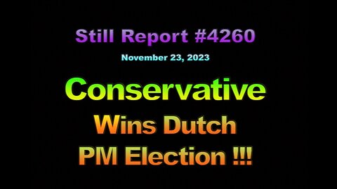Conservative Wins Dutch PM Election, 4260