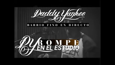 Daddy Yankee grabando "Rompe" en el estudio. Grabación 2005 | Remasterizado 4:3